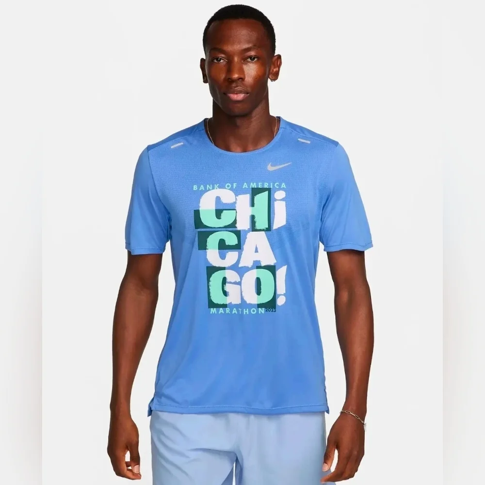 NWT Nike Dri-FIT Rise 365 BOA Chicago Marathon Men’s FD2689 Running Top Small